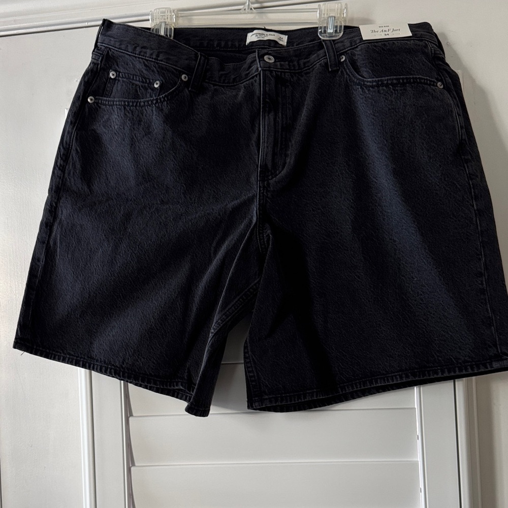 Women’s Black Denim Shorts